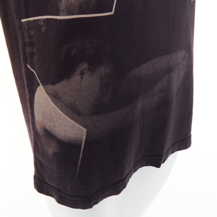 GIVENCHY 2011 Lane Crawford Madonna Graphic foil print cotton muscle tank top S