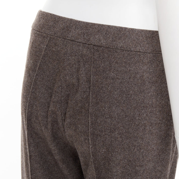 JOHN GALLIANO Vintage grey taupe wool cashmere blend flare suit pants FR40 L