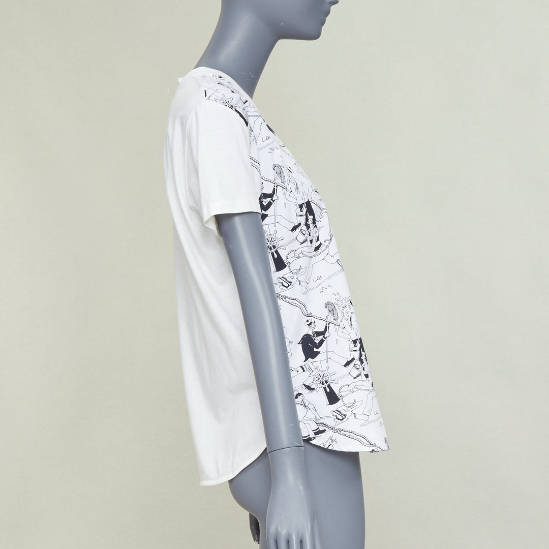 PRADA 2016 Christophe Chemin The Important Ones white print tshirt M