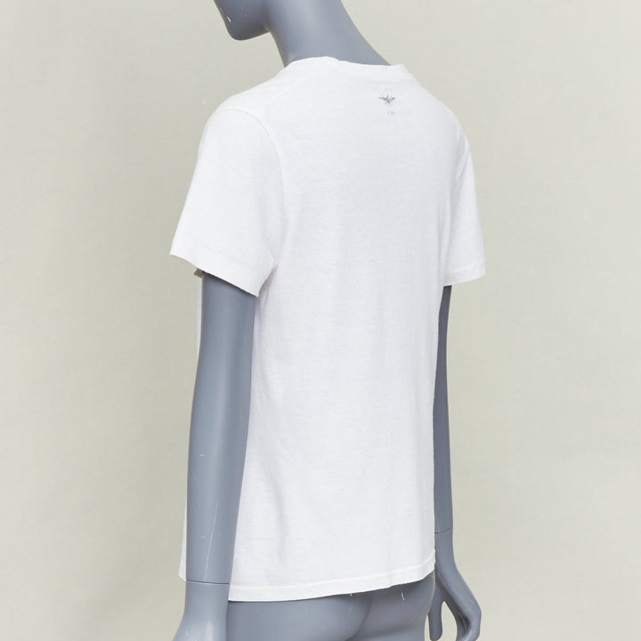CHRISTIAN DIOR 2019 Sisterhood is Global off white cotton linen slogan shirt