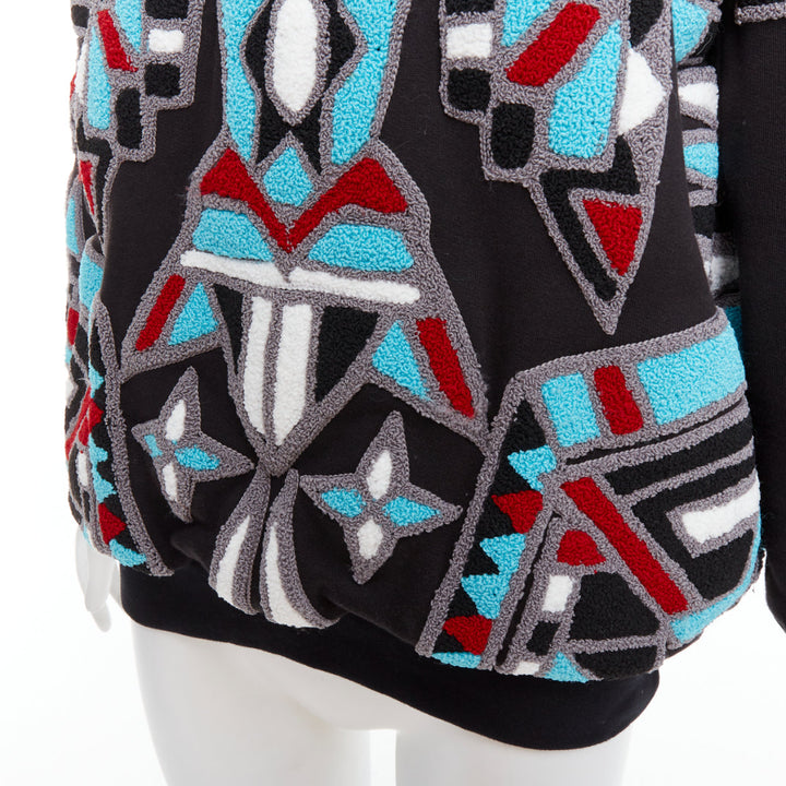 KTZ Metallic Eagle graphic tufted geometric pattern pullover