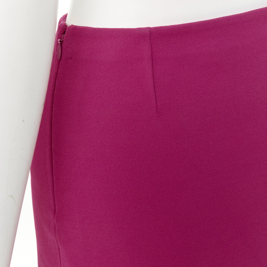 DIOR 2024 Miss Dior fuchsia pink black graffiti paint logo  mini skirt FR34 XS