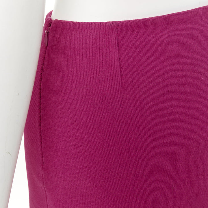 DIOR 2024 Miss Dior fuchsia pink black graffiti paint logo  mini skirt FR34 XS