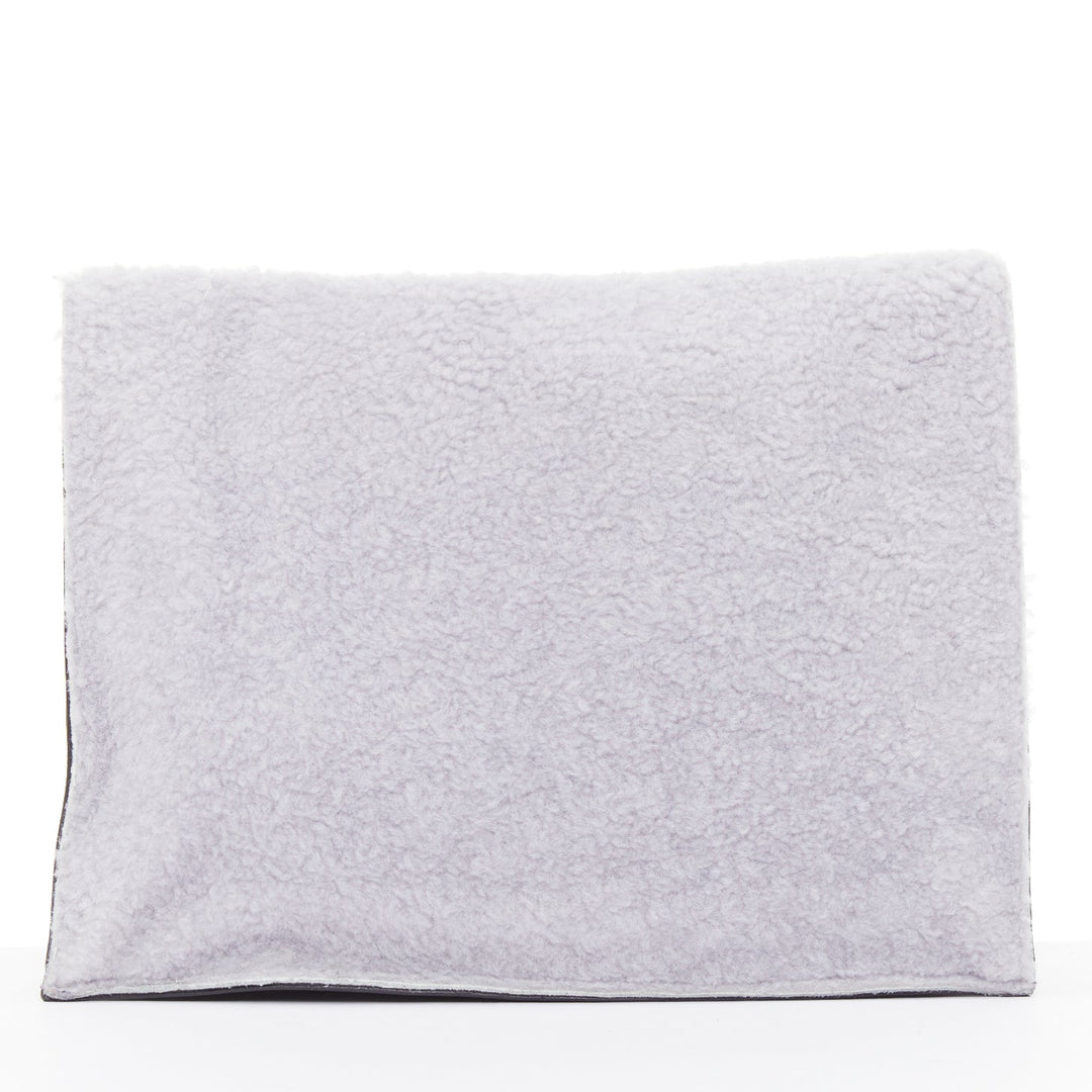 PROENZA SCHOULER 2013 Runway Lunch lilac purple shearling envelop clutch bag