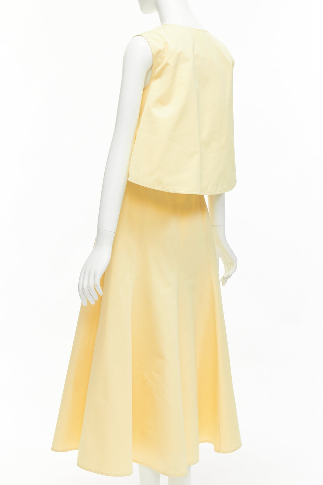 jil sander cream dress Jil Sander V-neck slip dress - White