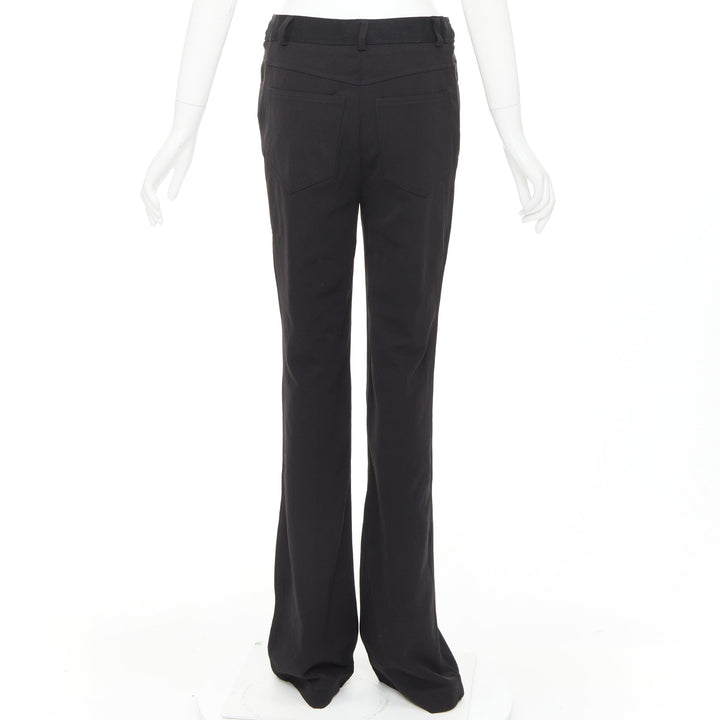 GUCCI Tom Ford mid waist topstitched pockets minimal flare pants IT40 S