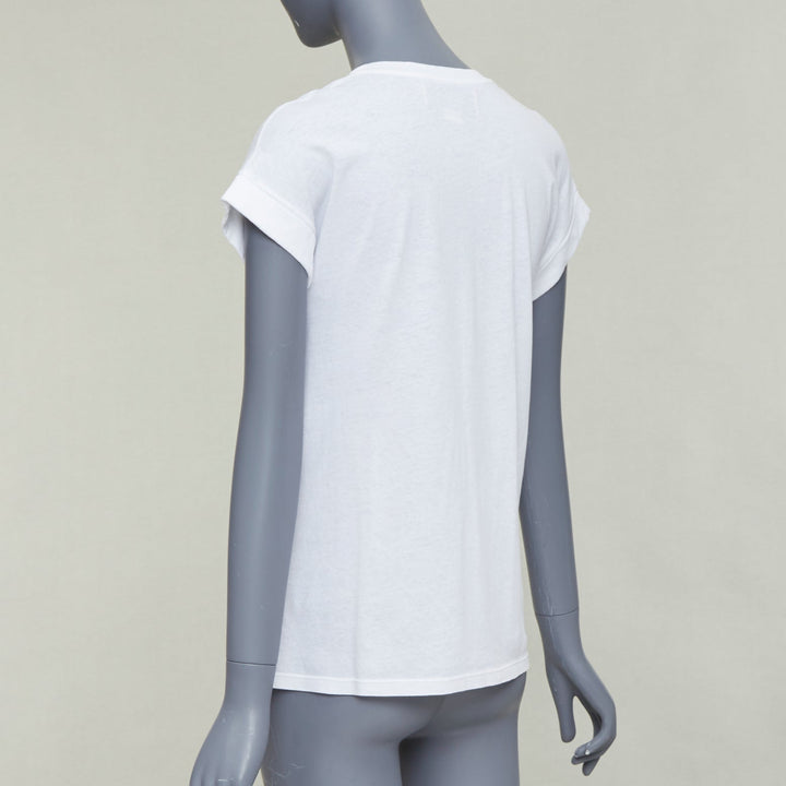 GUCCI L'Aveugle Par Amour white butterfly embroidered tshirt XS