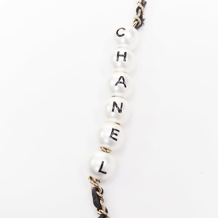CHANEL 2019 My Precious Pearls Mini Flap Bag black lambskin crossbody bag