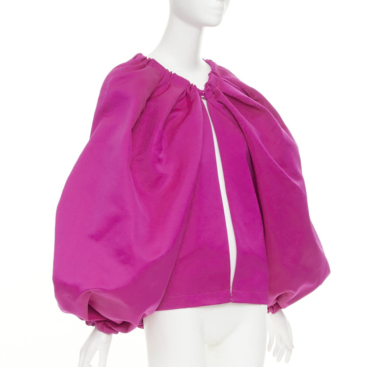 AZ FACTORY 2021 Switchwear Duchesse Balloon fuchsia pink satin jacket S