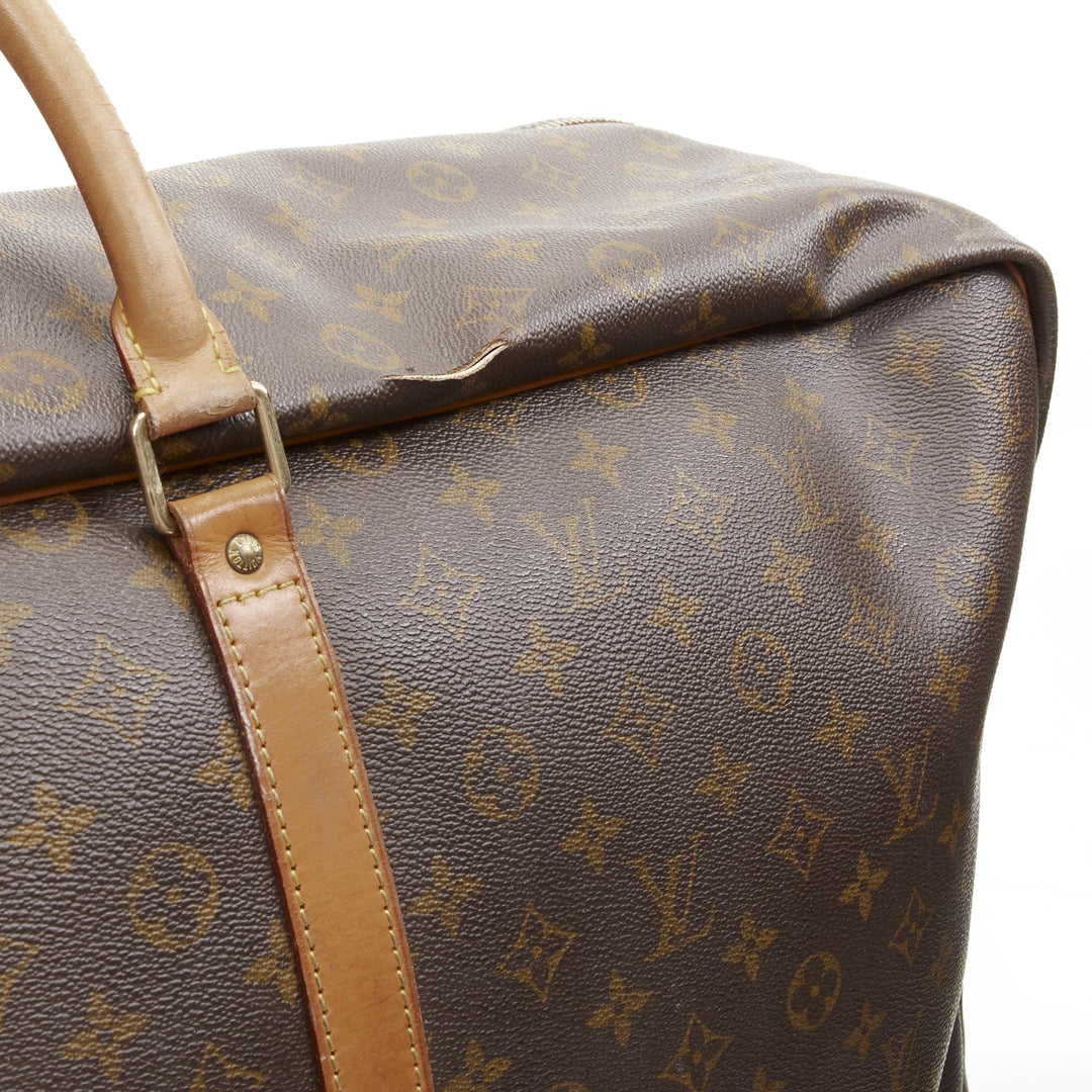 LOUIS VUITTON Sirius 70 brown LV monogram canvas large travel bag