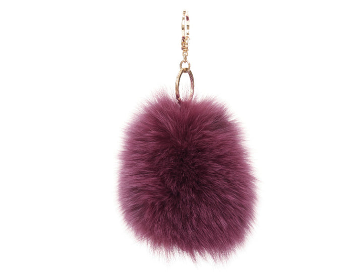 LORO PIANA 100% mink fur My Istrice purple brown  Porcupine bag charm keyring