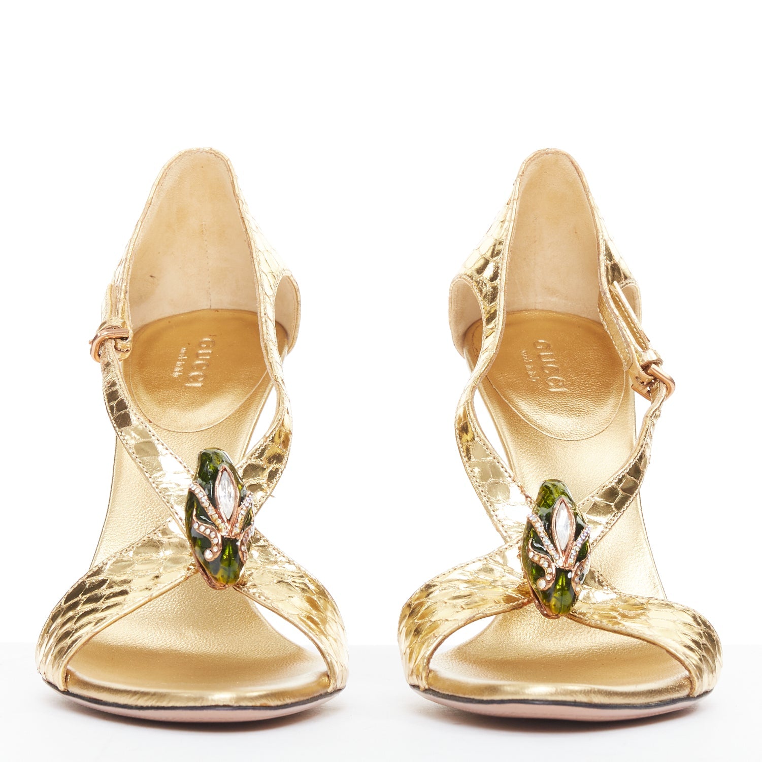 Gucci by Tom Ford - Gold Women Party/Cocktail Shoes | JHROP