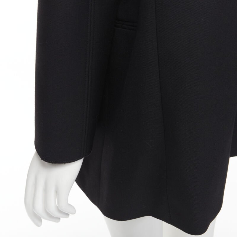 BALENCIAGA DEMNA 2019 black wool power padded shoulder oversized blazer FR34 XS