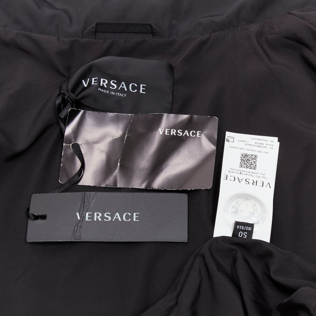 VERSACE 2021 Tresor De La Mer black starfish track jacket IT48 M