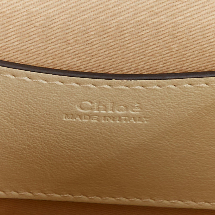 rare CHLOE 2019 Tess SMall Lunar New Year pig print white leather shoulder bag