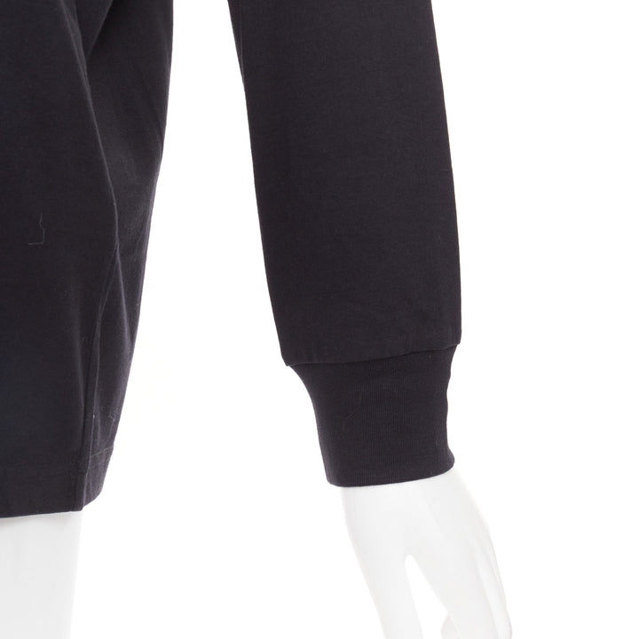 SARA SHAKEEL X BROWNS black cotton The Last Supper crystal dusted top S