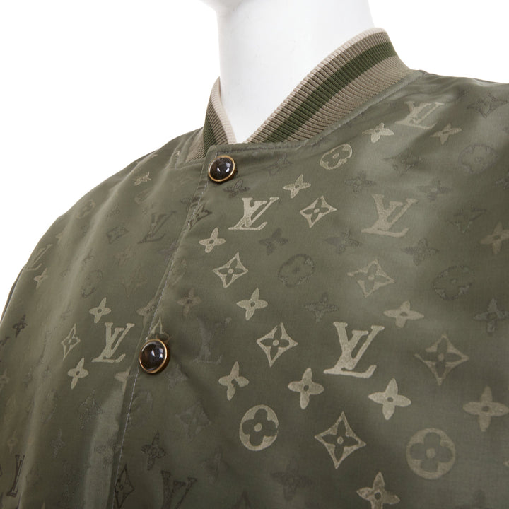 LOUIS VUITTON SS2024 Monogram Bomber technical jacquard bomber jacket FR52 XL