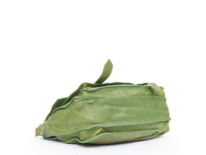 PROENZA SCHOULER PS1 moss green leather gold hardware satchel crossbody bag