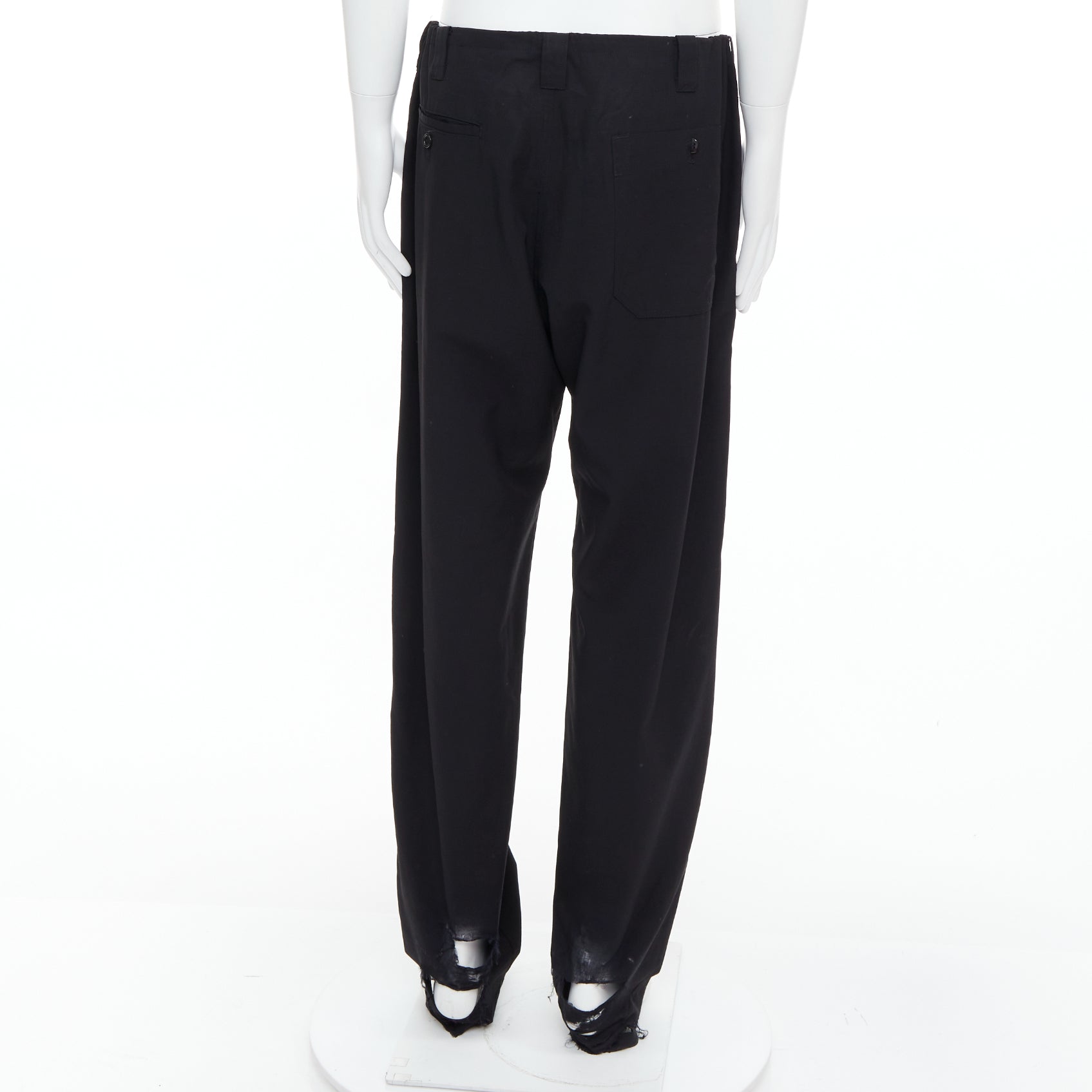 Yohji Yamamoto - Black Women Casual Pants | JHROP Preloved