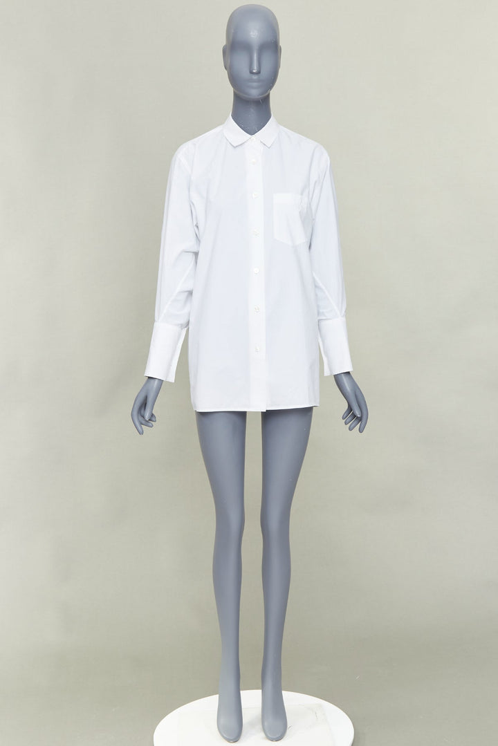 ACNE STUDIOS 2017 Bai Soft Pop white cotton 3D exaggerated sleeves shirt FR34 XS
