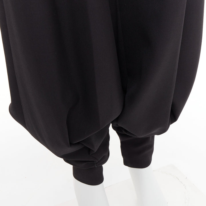 rare ALEXANDRE VAUTHIER COUTURE AW2020 Runway black wool bloomer barrel pants