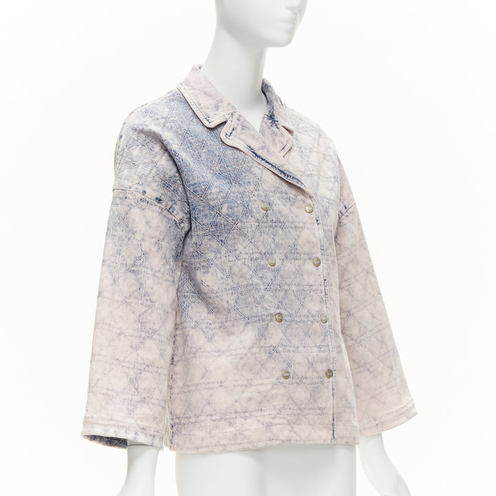 Female mannequin wearing Dior Blue Cotton Women Coat in Size  13Y | Available at JHROP