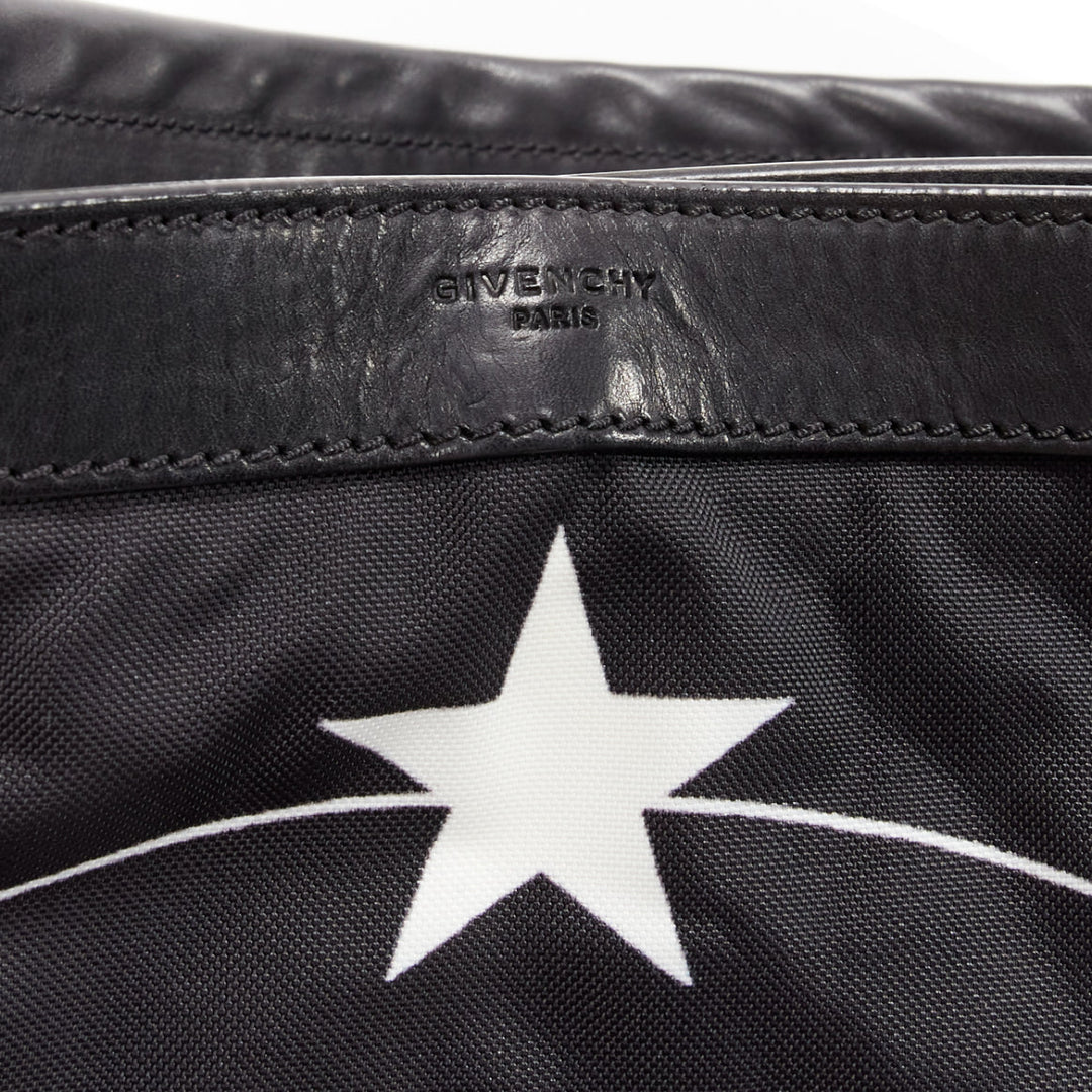 GIVENCHY Riccardo Tisci Monkey Brothers Nightingale black nylon shoulder bag