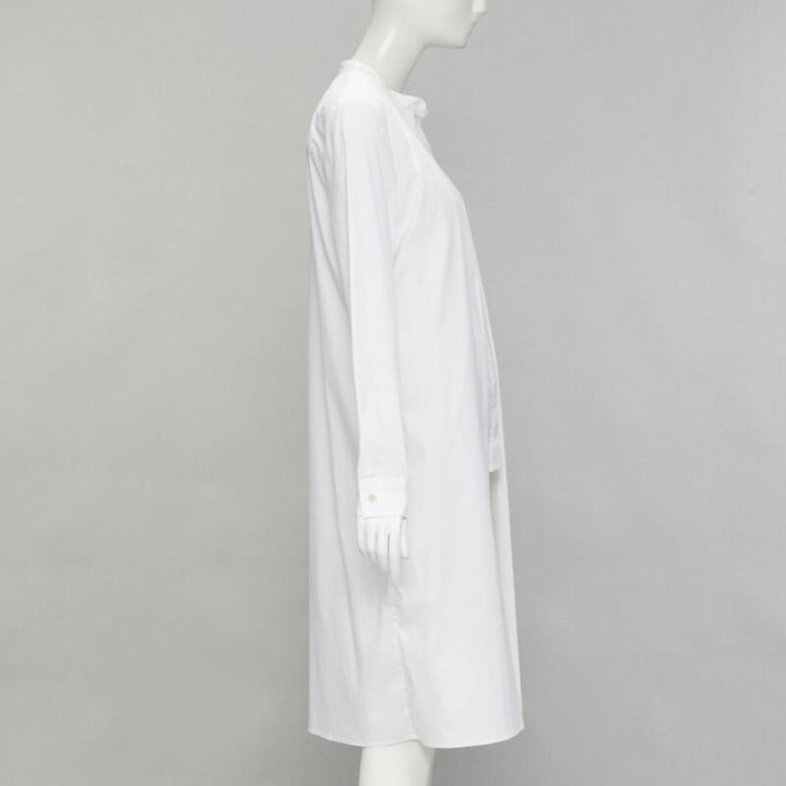 ROSETTA GETTY white cotton blend high low layered shirt US6 M