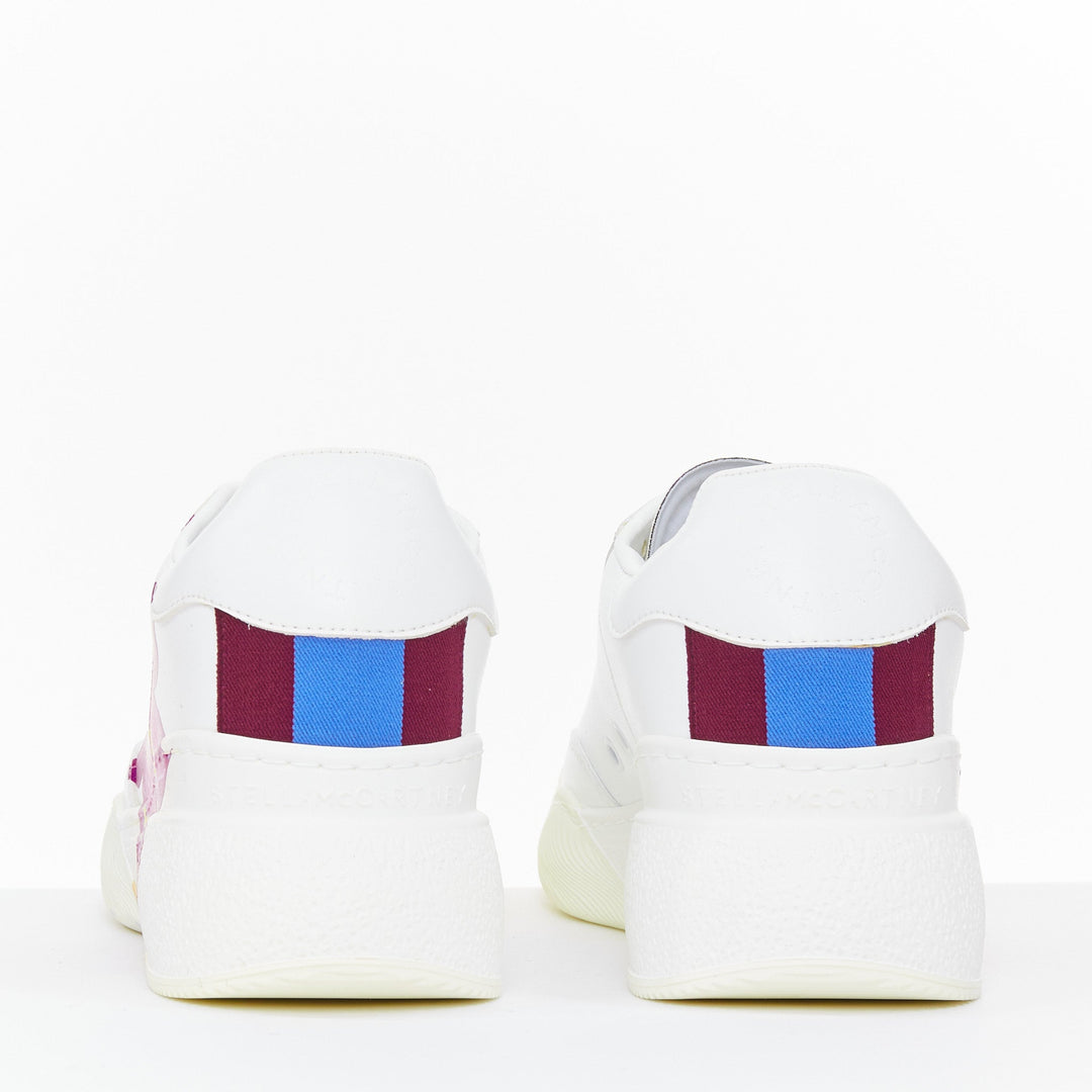 STELLA MCCARTNEY Myfawnwy Loop Sun white vegan chunky graphics sneakers EU38