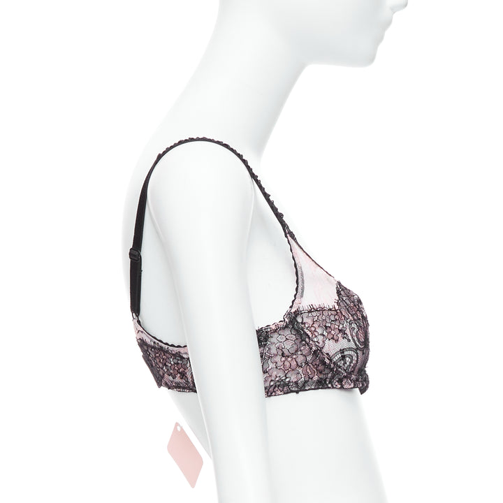 Female mannequin wearing Agent Provocateur Pink Lace Women Top in Size  90C | Available at JHROP