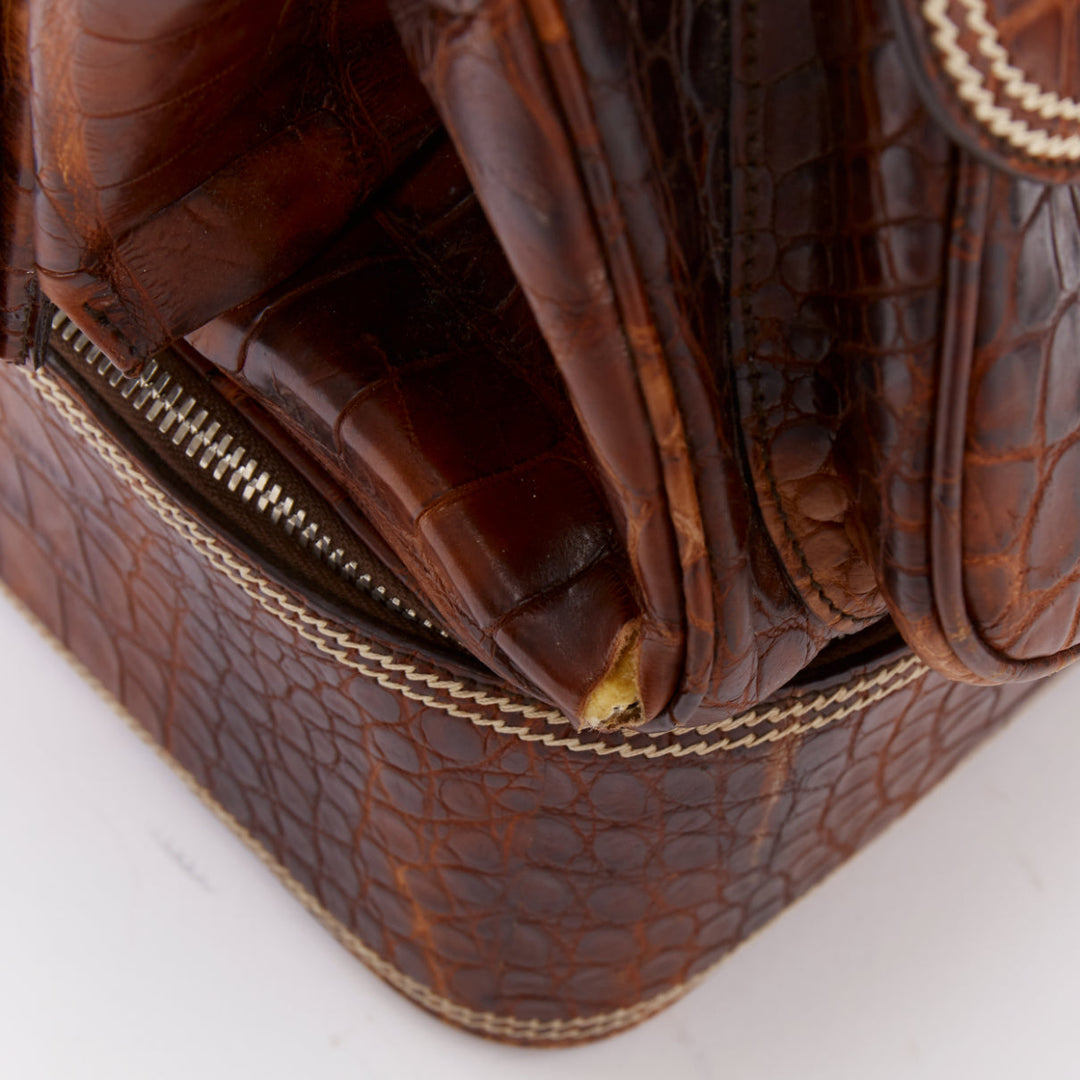 rare DIOR John Galliano 2005 Runway Limited Voyage scaled leather bag