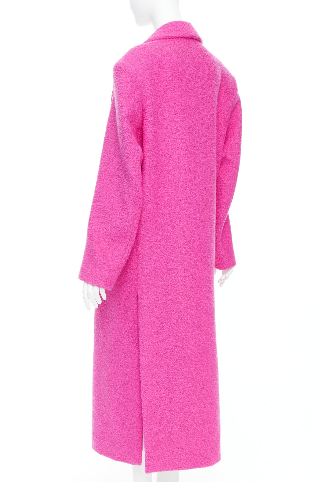 VALENTINO 2022 Runway PPInk hot pink wool blend long coat IT44 L