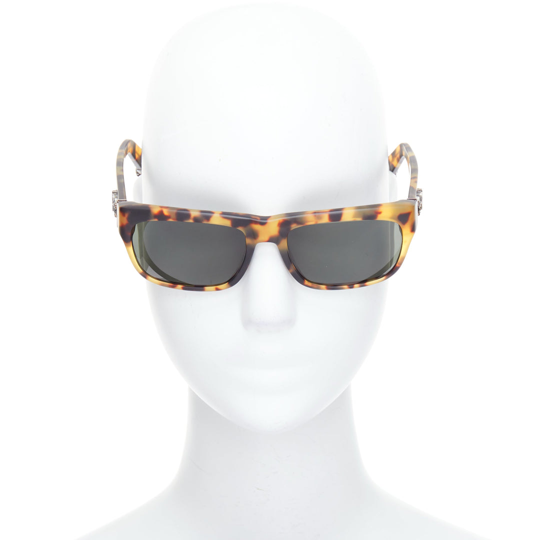 CHROME HEARTS Sluss Bussin silver dagger sword amber sunglasses