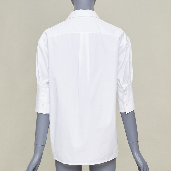 JIL SANDER 2020 7 Days Friday Optic White Poplin tailored shirt FR32 XXS