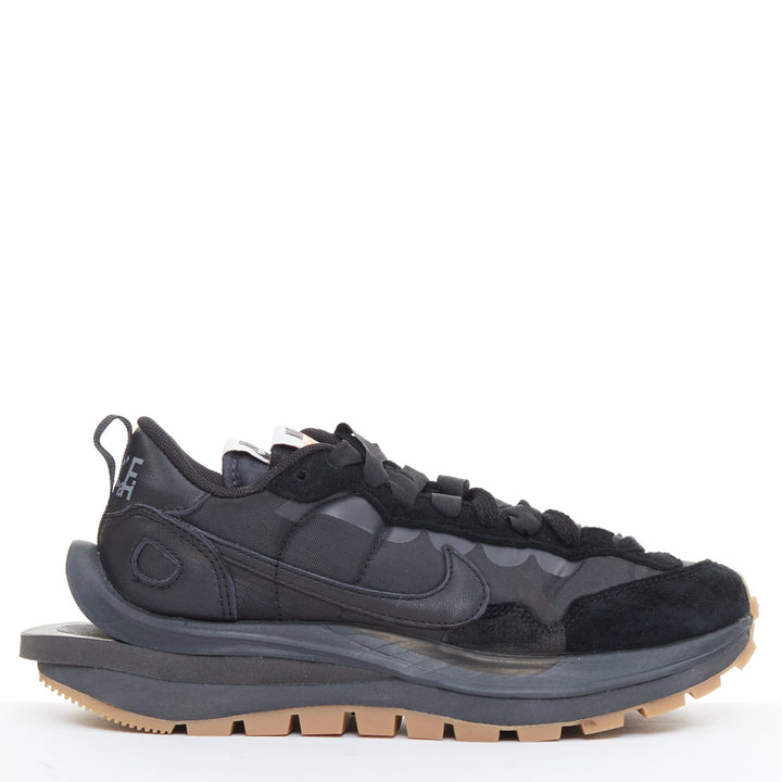 NIKE SACAI VaporWaffle black gum beige deconstructed sneakers US3.5 EU35.5