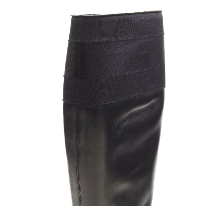 Female mannequin wearing Gucci Black Leather Women Boots in Size EU36 | Available at JHROP