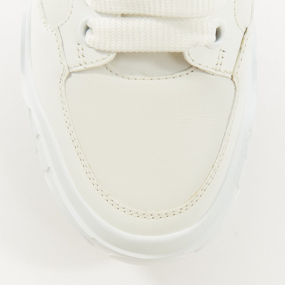 ALEXANDER MCQUEEN 2020 Court chunky low top white leather trainers EU38.5