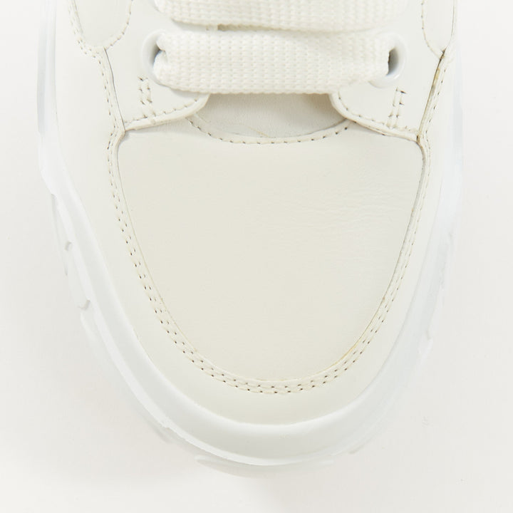 ALEXANDER MCQUEEN 2020 Court chunky low top white leather trainers EU38.5
