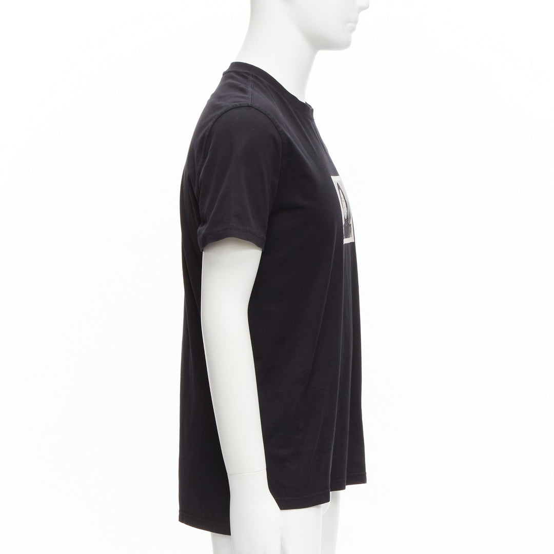 Male mannequin wearing Givenchy by Riccardo Tisci Black Cotton Men T-Shirt in Size EUM | Available at JHROP