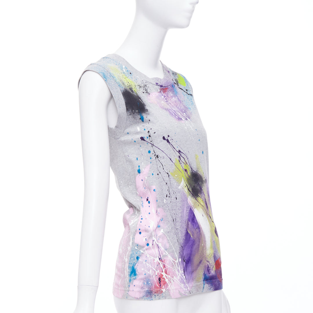 DOLCE GABBANA Liimited Edition 108/1500 hand painted tank top IT36 XXS