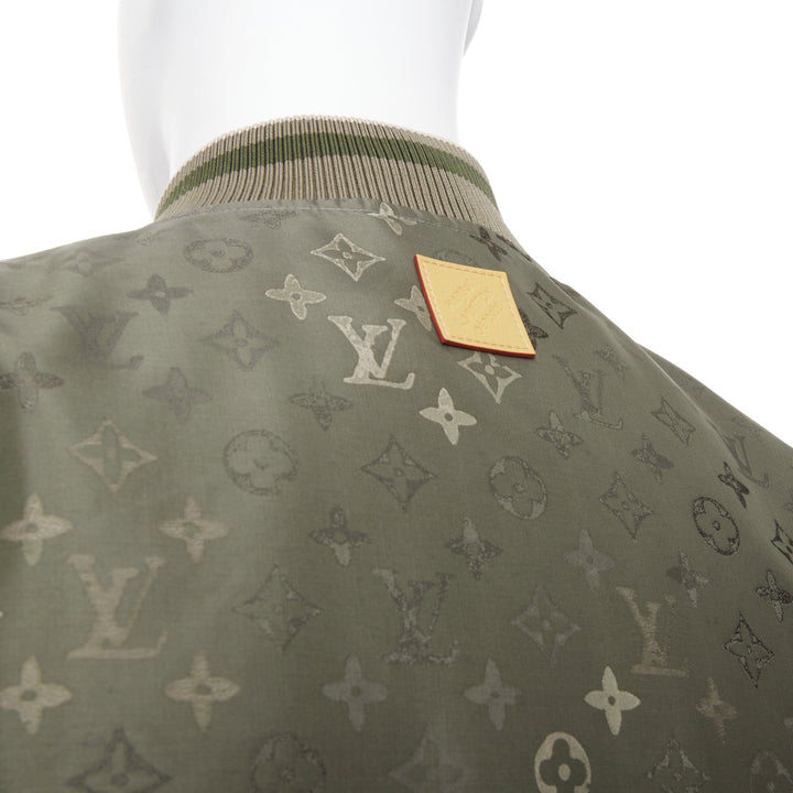 LOUIS VUITTON SS2024 Monogram Bomber technical jacquard bomber jacket FR52 XL