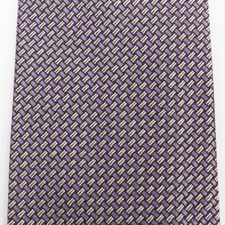 TOM FORD 100% mulberry purple silk woven jacquard formal dress tie