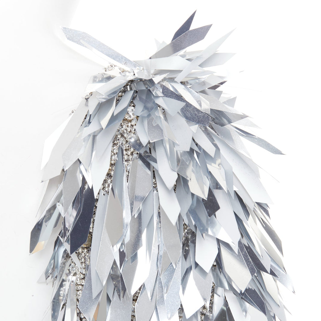 rare ALEXANDRE VAUTHIER COUTURE AW2023 Runway Lesage bead feather pailette dress