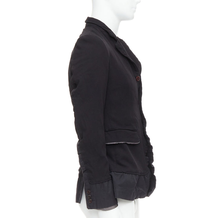 COMME DES GARCONS Homme Plus Evergreen 2005 black Reprint Docking blazer S