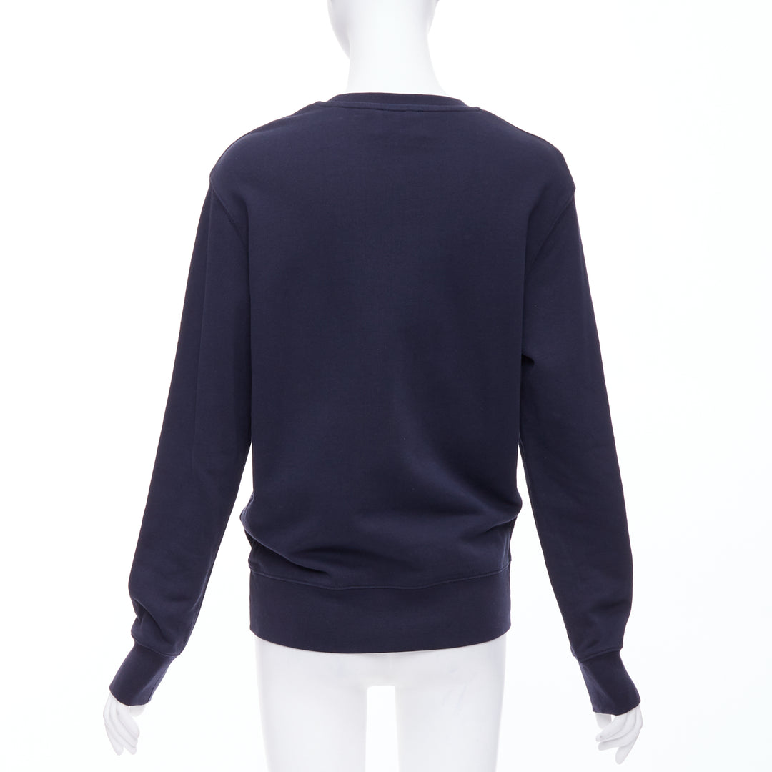 Female mannequin wearing Acne Studios 10 CORSO COMO Navy Feels like cotton Women Sweater in Size  S | Available at JHROP