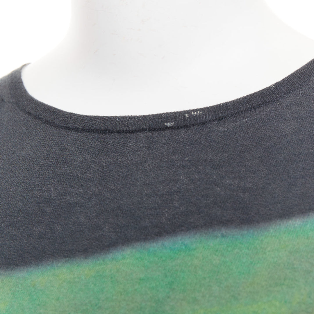 DRIES VAN NOTEN 2021 Len Lye  Runway multicolor  shoulder pad tshirt dress S