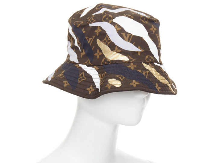 LOUIS VUITTON LEAGUE OF LEGENDS brown LV monogram bucket hat S