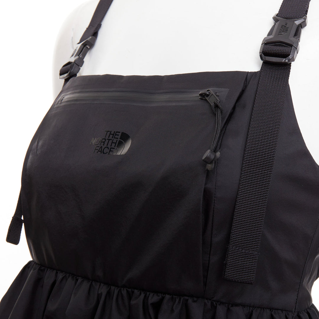 CECILIE BAHNSEN THE NORTH FACE Shara Mountain black puff babydoll dress XS