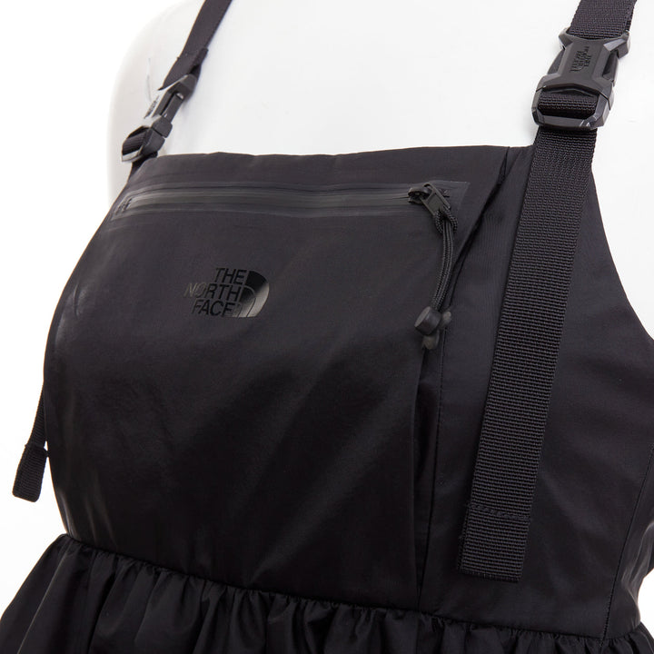 CECILIE BAHNSEN THE NORTH FACE Shara Mountain black puff babydoll dress XS