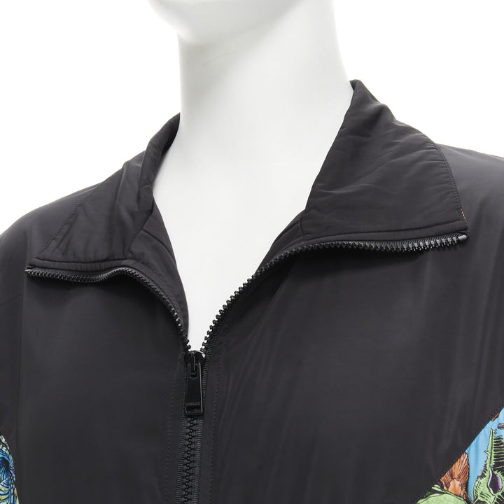 VERSACE 2021 Tresor De La Mer black starfish track jacket IT54 2XL